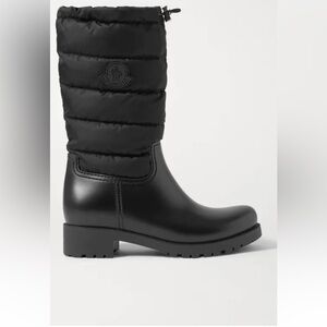 NWOT Moncler Black Quilted Winter Boots